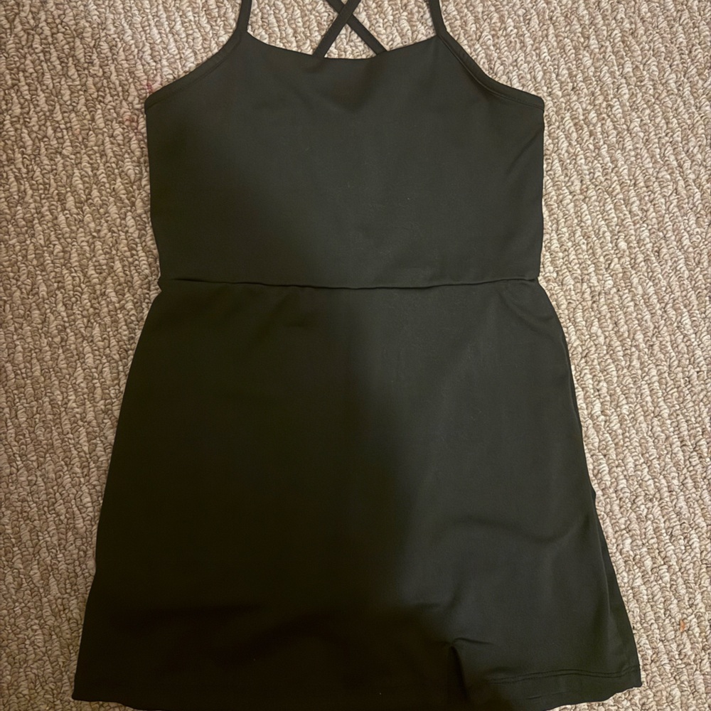 Art Class Athletic Black Backless Dress